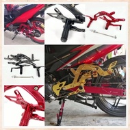 YMH LC135 V2-V8 LC135 5S REAR DISC DOUBLE RACING FOOTREST ALLOY FOOTREST DEPAN BELAKANG BOY RCB V3 V