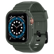 SPIGEN Rugged Armor Pro Army Green Case Compatible With Apple Watch Series SE / 7 / 6 / 5 / 4 (45mm / 44mm)