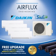 DAIKIN ISMILES ECO SERIES SYSTEM 4 AIRCON | STREAMER TECHNOLOGY | R32 INVERTER | FREE UPGRADED PREMI
