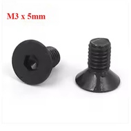 Bolt Screw Bolt Steel M3 5mm M3x5mm Black brushless motor BR2212 2212 DX2212 A2212 RC Plane Plane Pl