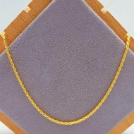 999 Pure Gold Solid Rope Chain