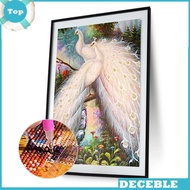 Diy Lukisan Diamond 5D Dengan Gambar Burung Merak Untuk Hiasan