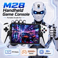 M28 Retro Handheld Game Console 7.1 inch LCD HD Screen 30+ Emulators 128G 4000mAh 3D Dual Joystick A