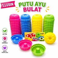 [ 1.DOZEN ] Food Grade Plastic Round Putu Ayu Cake Molds