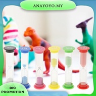 [anayoyo.my] 6pcs/Set Teeth Brushing Sandglass Timer  Gift 0.5/1/2/3/5/10 Minute Desktop Sand Watch 