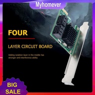 PCI Express 1X SATA3.0 4 Port Extender PCI-E X1/X4/X8/X16 6Gbps Converter Card