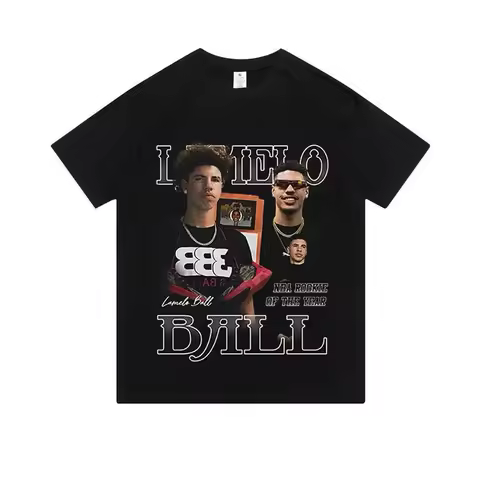 LaMelo Basketball Ball Player T-shirt Unisex Women Fans Essentials Short Sleeve Tee Fashion Brand Cl