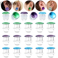 Bodyace 1 PC 3-25mm Ear Expander Blue/green/purple Ear Gauge Round Ear Stretcher Glass Earring Lobe 