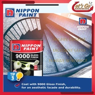 Nippon Paint 1L 9000 Gloss Finish 1145 White 1144 black Wood And Metal Paint Cat Minyak Kayu Besi Do