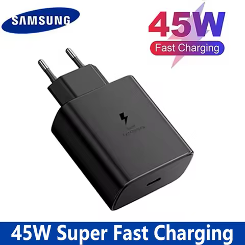 45W Samsung Original Super Fast Charger Usb C Cable Adapter For Galaxy S26 S25 S24 FE S23 Ultra F70e
