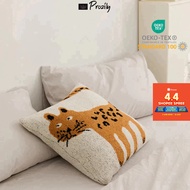 45 x45 cm Leopard Kid Cushion Covers 100% Microfiber Super Cozy Sofa Cushion Covers