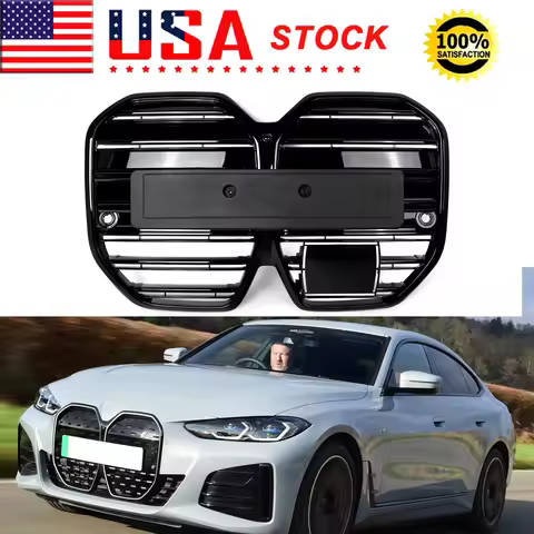 Magickit Grill For BMW G26 4 Series i4 Gran Coupe eDrive35 40 M50 2022 2023 2024 Glossy Black Front