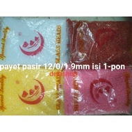 Sand sequins size 12/0 = 1.9mm contents 1 pound