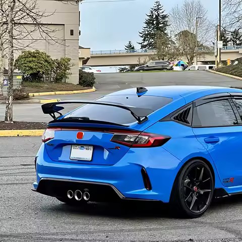 For 11 Generation Honda Civic Hatchback FL1 FL5 Rear Cover MAX Style Spoiler High Quality ABS Materi