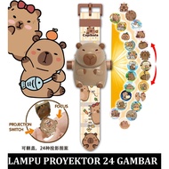 2025 Children's watch Kapibara Capybara 3D doll original import projector lamp 24 character images f