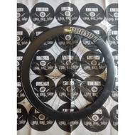 HITAM Rear WHEELSET 700 PROMPT TX02 55MM FINGER TORPEDO SS BLACK FIXIE