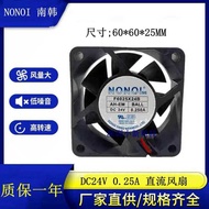 Original South Korea NONOI F6025X24B AH DC24V 0.25A 6C Silent Inverter DC Fan