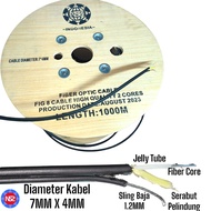 kabel fo 4 core fig 8 jelly tube NS2 high quality / dropcore 4 core fig8