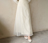 【重工浮雕】新中式復古 提花拼紗/壓褶馬面裙