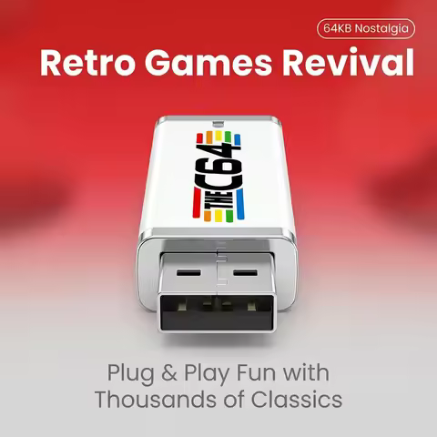 C64MINI Consoles USB Stick Drop C64Mini Game Vide Shipping Game Sticks with 5370 Retro Video Games f
