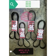 FAN BELT DAIHATSU PERODUA MYVI 1.3, 1.5, ALZA EPDM [4PK1705,4PK1630,6PK1630,6PK1735]