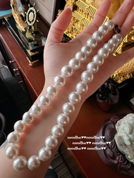 Perfect Round Strong Light Australian White 16mm Large Particle Deep Sea Pearl Necklace Tahitian Bla