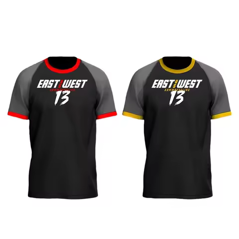 East vs West Devon Larratt Arm Wrestling Team Jersey Wrist Enthusiasts Training Fitness Game-day Uni
