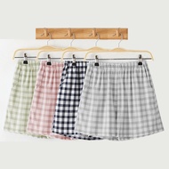 shorts for women Pajama Pants for Women - Cotton Checked Shorts, Casual & Comfortable