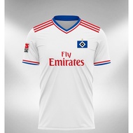 2011-12 Season Hamburger SV Vintage Home Jersey, Fashion Casual Team Short Sleeve Tops in Full Sizes