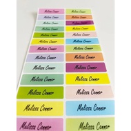 Multicolour personalised Name Sticker