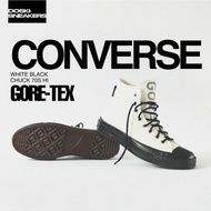 Populer Converse All Star Chuck Taylor 70S High X Gore Tex White Black 100% Original Sneakers Pria W