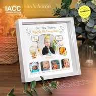 Designed photo frame size 22x22 cm - Baby's First Moment