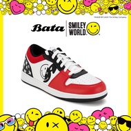 Bata บาจา by North Star SMILEY รองเท้าผ้าใบสนีคเกอร์แฟชั่น ดีไซน์เท่ห์ สำหรับผู้ชาย สีขาวแดง รหัส 8215171