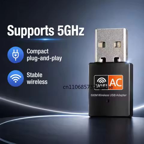2.4GHz+5GHz 600mbps USB Wifi Dongle Wireless Network Card Dual Band Wireless USB Wi-Fi Adapter Wifi 