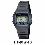 CASIO 100% ORIGINAL F-91W-1D F-91WM-1B UNISEX VINTAGE SERIES RETRO DIGITAL WATCH JAM UNISEX JAM CASI