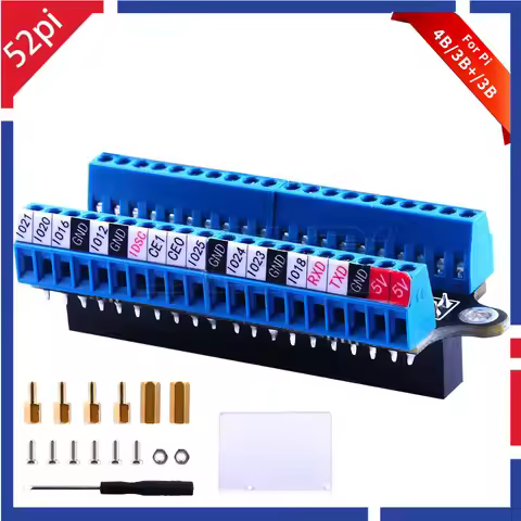 Raspberry Pi GPIO Screw Terminal Board Screwdriver Nuts Brass Pillar For Raspberry Pi 4B/3B+/3B/2B/1