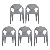 เก้าอี้ เก้าอี้พลาสติก เก้าอี้ประชุม #Jelly เก้าอี้มีพนักพิง ยกกล่อง 5 ตัว DC-23 มี 4 สี เก้าอี้โรง