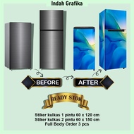 Cool Abstract Motif 1 Door and 2 Door Refrigerator Stickers 5