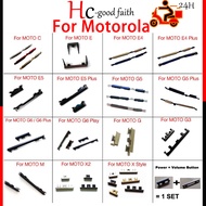 New For Motorola Moto C M G G3 G5 Plus G4 G6 Play E E4 E5 Plus E E4Plus E5Plus Play Power Button + V