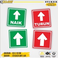 Arrow Direction Sticker (1SET - 2PC) Up and Down Sticker/ Direction Indicator Sticker/