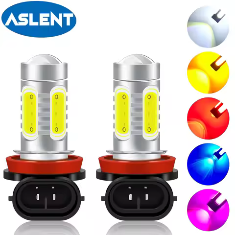 2Pcs H8 H11 H16 JP LED Bulbs HB3 9005 HB4 9006 H27 PSX24W PSX26W 880 881 LED Fog Light Bulb 6000k Wh