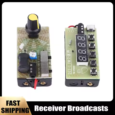 Receiver Broadcasts 4-Band Digital FM MW SW Radio AM FM Medium Wave Shortwave Headphone Radio Module
