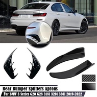 Car Bumper Spoiler Rear Lip Anti-collision Side Skirt Side Air Vent Cover Trim For BMW 3 Series G20 