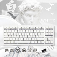 keycap White Side Engraved Transparent Keycap Original Factory Height PBT Customized 68/75/87/98/108