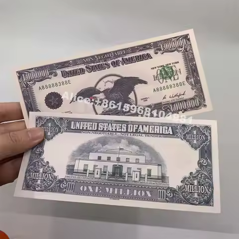 US One Million Dollars Eagle Dollar Bills Banknotes Non-currency Paper With UV light