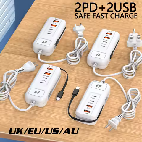 USB Charger PD Type C Fast Charge Quick Wall Chargers Multiport USB Hub Adapter Mobile Phone EU/US P