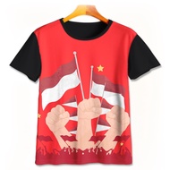 Indonesian Independence Day History T-shirt IM-4-designWD Boys Girls T-shirts Ages 1 - 12 Years 3D M