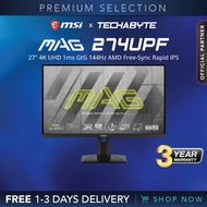 MSI MAG 274UPF | 27" 4K UHD | 1ms GtG | 144Hz | AMD Free-Sync | Rapid IPS | Gaming Monitor