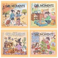 1ชิ้น สมุดระบายสี Girl's Moment พร้อมแผ่นรองหนาและเส้นฉีกขาด ออกแบบมาเป็นพิเศษสำหรับผู้ใหญ่ นักเรียน