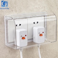 Gazechimp 2 Gang 86 Type Outlet Box Outlet Cover Waterproof Splashproof Transparent